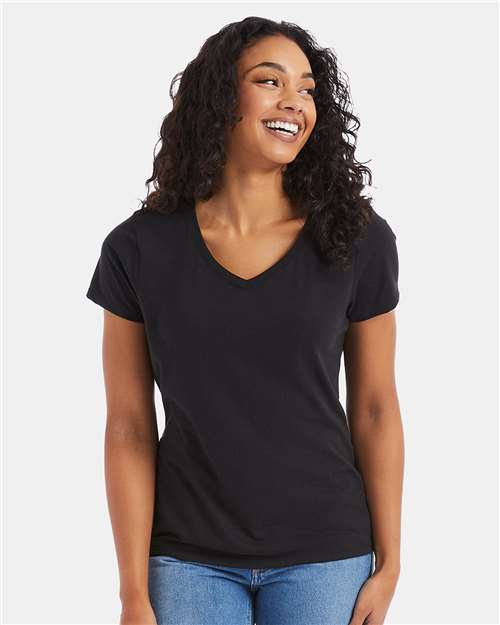 Hanes Women's Perfect-T Triblend V-Neck T-Shirt thumbnail 2