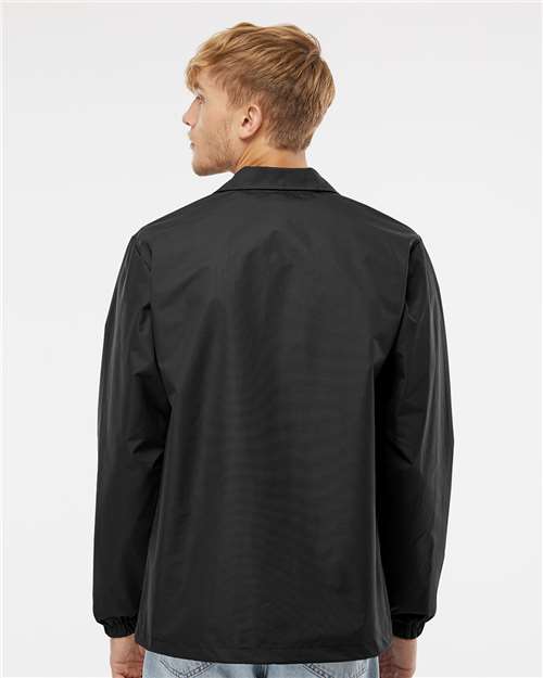 Independent Trading Co. Men's Water-Resistant Windbreaker Coach’s Jacket thumbnail 5