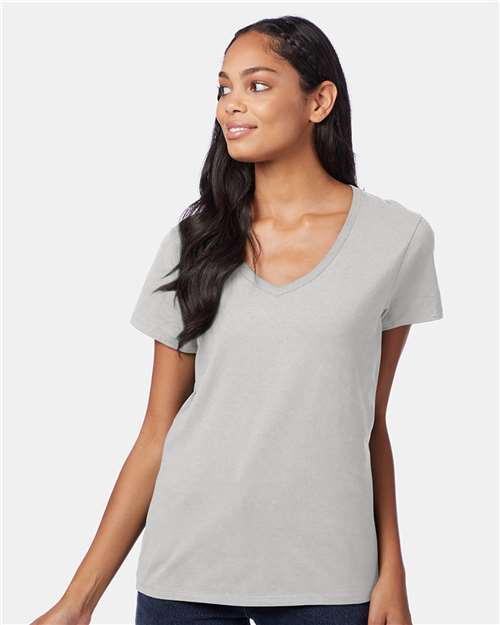 Hanes Women's Perfect-T V-Neck T-Shirt thumbnail 2