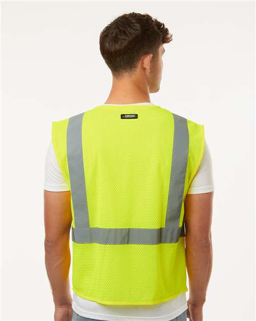 Kishigo Unisex Single Pocket Zipper Mesh Vest thumbnail 5