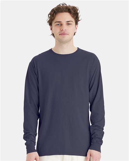 ComfortWash by Hanes Unisex Garment-Dyed Long Sleeve T-Shirt thumbnail 2