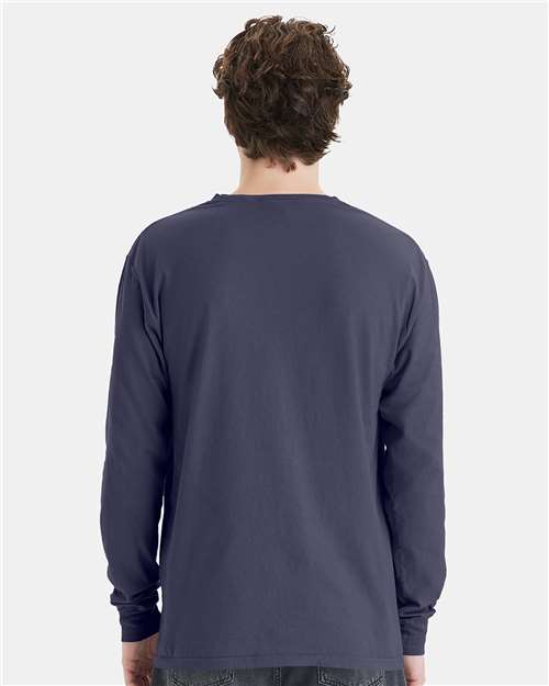 ComfortWash by Hanes Unisex Garment-Dyed Long Sleeve T-Shirt With a Pocket thumbnail 5