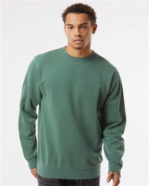 Independent Trading Co. Unisex Midweight Pigment-Dyed Crewneck Sweatshirt thumbnail 2