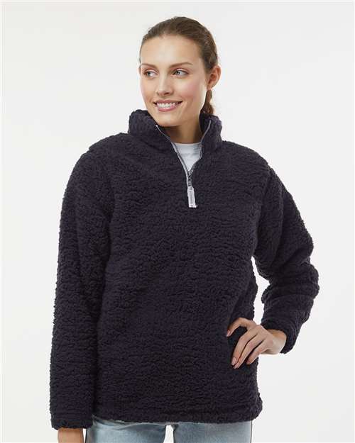 J. America Women’s Epic Sherpa Quarter-Zip Pullover thumbnail 2