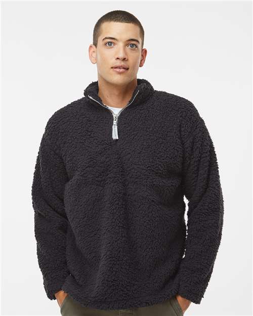 J. America Men's Sherpa Quarter-Zip Pullover thumbnail 2