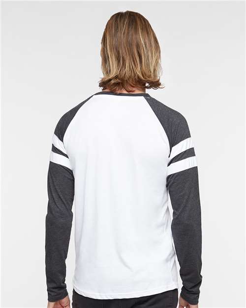LAT Unisex Fine Jersey Mash Up Long Sleeve Tee thumbnail 5