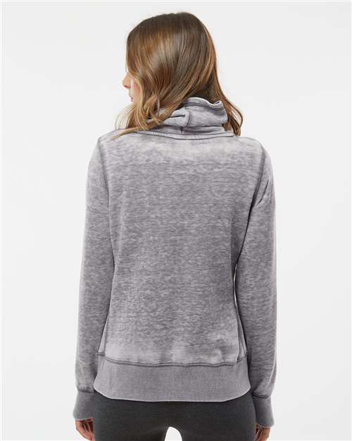 J. America Women’s Zen Fleece Cowl Neck Sweatshirt thumbnail 5