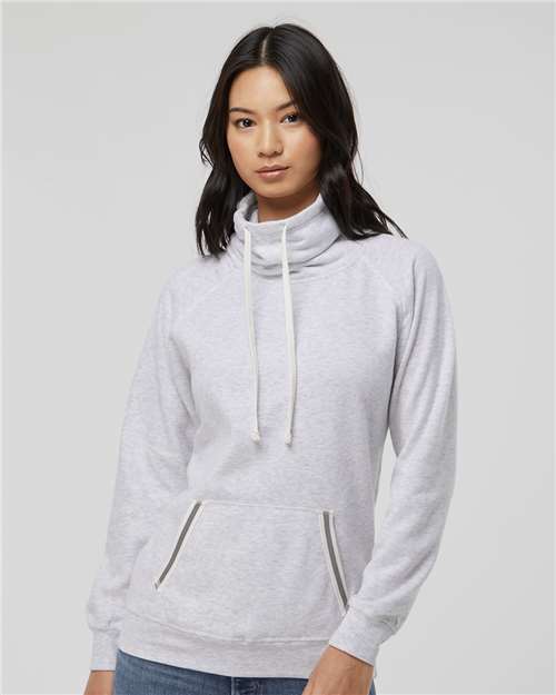 J. America Women’s Relay Cowl Neck Sweatshirt thumbnail 2