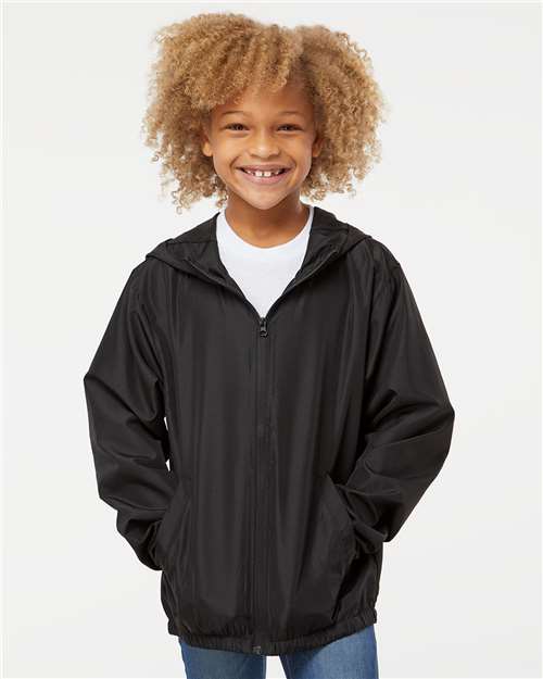 Independent Trading Co. Youth Lightweight Windbreaker Full-Zip Jacket thumbnail 2