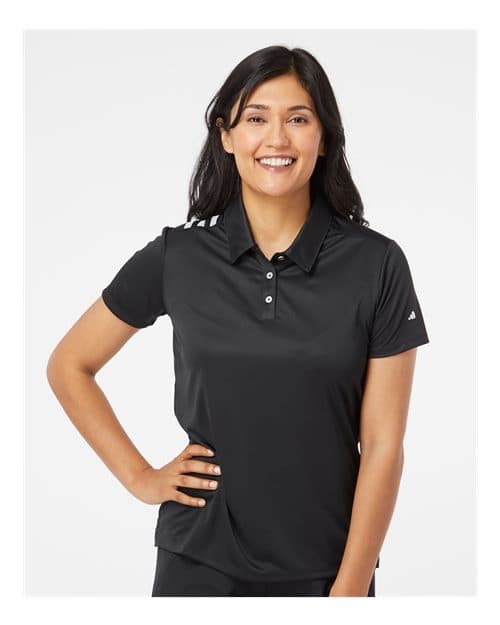 Adidas Women's 3-Stripes Shoulder Polo thumbnail 2