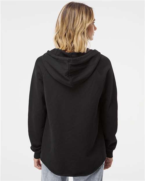 Independent Trading Co. Women’s Lightweight California Wave Wash Hooded Sweatshirt thumbnail 5
