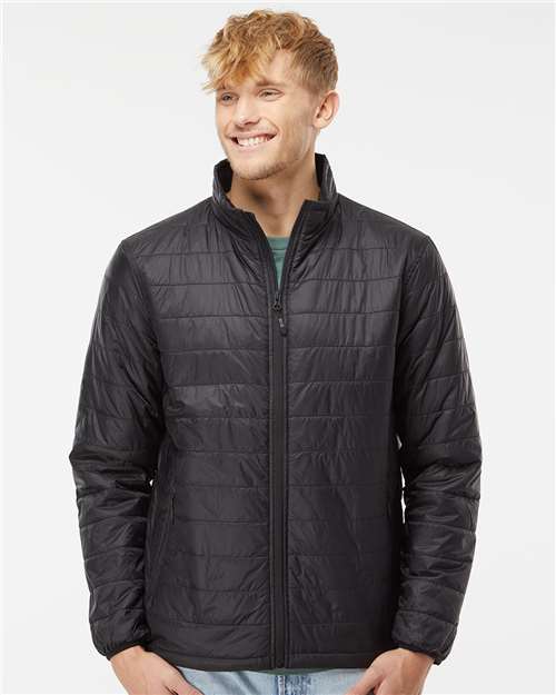 Independent Trading Co. Men's Puffer Jacket thumbnail 2
