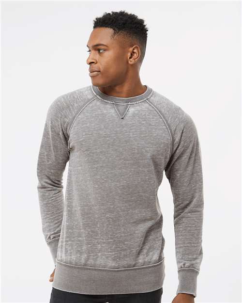 J. America Men's Vintage Zen Fleece Crewneck Sweatshirt thumbnail 2
