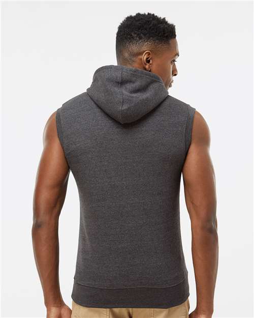 J. America Men's Triblend Sleeveless Hooded Sweatshirt thumbnail 5