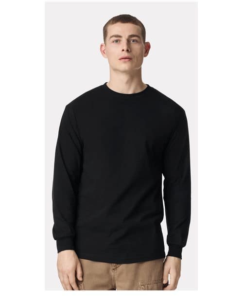 American Apparel Unisex Heavyweight Cotton Long Sleeve Tee thumbnail 2