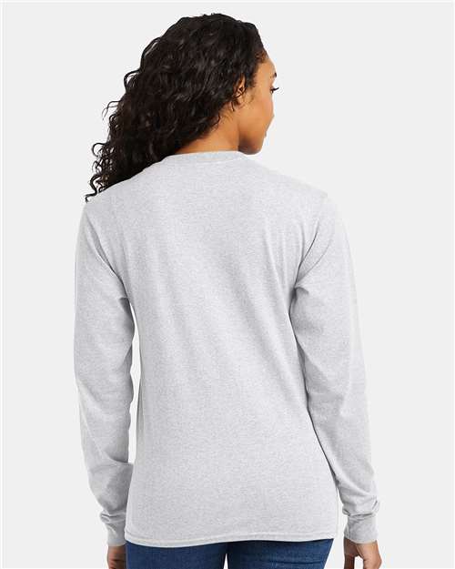 Hanes Unisex Essential-T Long Sleeve T-Shirt thumbnail 5