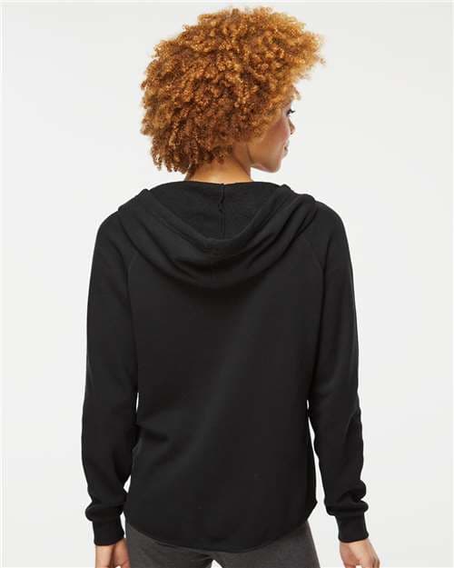 Independent Trading Co. Women's California Wave Wash Full-Zip Hooded Sweatshirt thumbnail 5