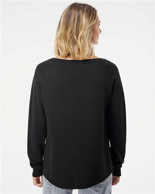Independent Trading Co. Women's California Wave Wash Crewneck Sweatshirt thumbnail 5