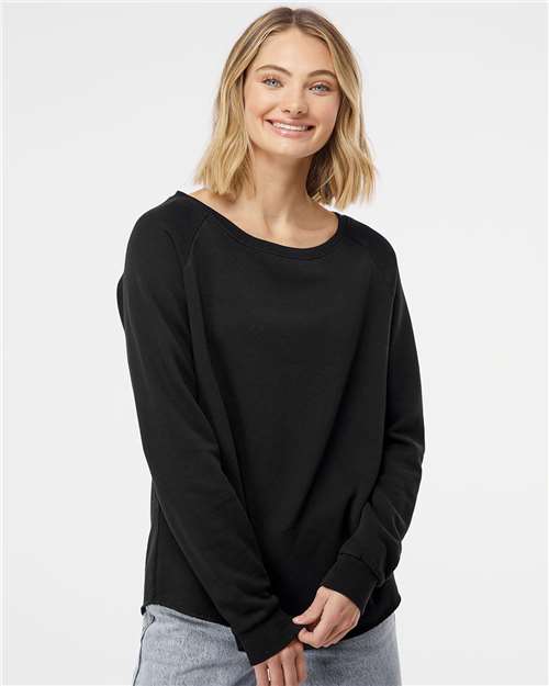 Independent Trading Co. Women's California Wave Wash Crewneck Sweatshirt thumbnail 2