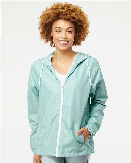 Independent Trading Co. Men's Lightweight Windbreaker Full-Zip Jacket thumbnail 2
