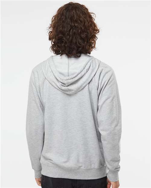 Independent Trading Co. Unisex Icon Lightweight Loopback Terry Full-Zip Hooded Sweatshirt thumbnail 5