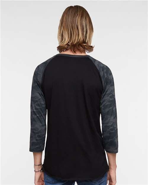 LAT Unisex Baseball Fine Jersey Three-Quarter Sleeve Tee thumbnail 5
