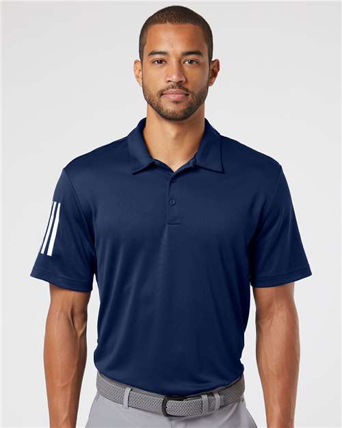 Adidas Men's Floating 3-Stripes Polo thumbnail 2