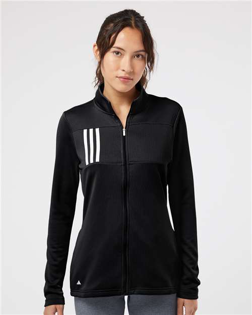 Adidas Women's 3-Stripes Double Knit Full-Zip Jacket thumbnail 2