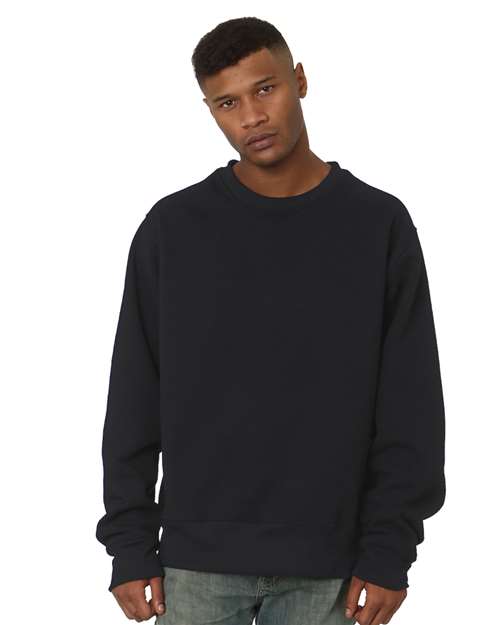 Bayside Unisex USA-Made Super Heavy Oversized Crewneck Sweatshirt thumbnail 2