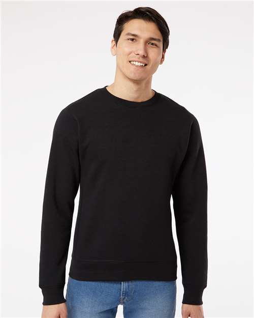 J. America Unisex Triblend Fleece Crewneck Sweatshirt thumbnail 2