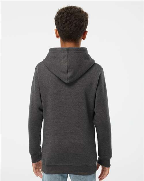 J. America Youth Triblend Fleece Hooded Sweatshirt thumbnail 5