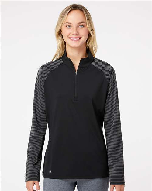 Adidas Women's Ultimate365 Lightweight Raglan Quarter-Zip Pullover thumbnail 2