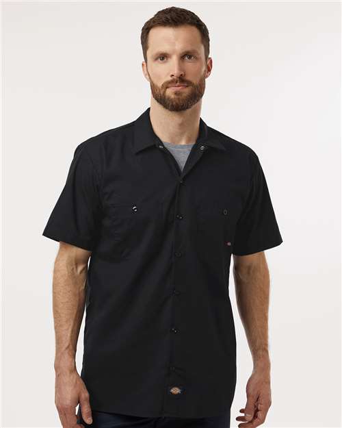 Dickies Men's Industrial Short Sleeve Work Shirt thumbnail 2