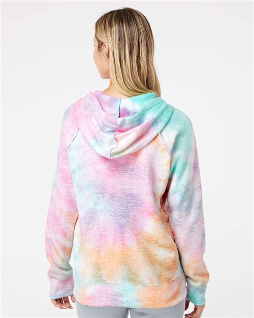 MV Sport Women’s Courtney Burnout V-Notch Hooded Sweatshirt thumbnail 5
