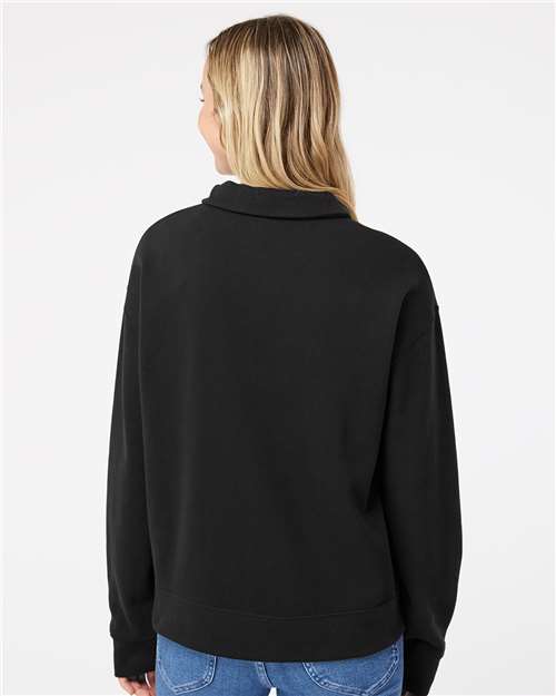 MV Sport Women's Sueded Fleece Quarter-Zip Sweatshirt thumbnail 5