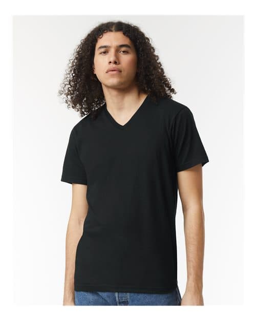 American Apparel Unisex CVC V-Neck Tee thumbnail 2
