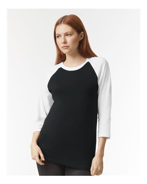 American Apparel Unisex CVC Raglan Tee thumbnail 2
