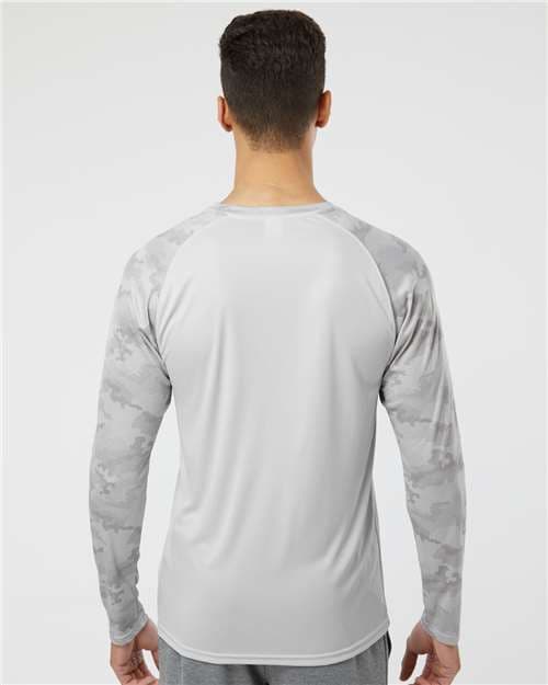 Paragon Unisex Cayman Performance Camo Colorblocked Long Sleeve T-Shirt thumbnail 5