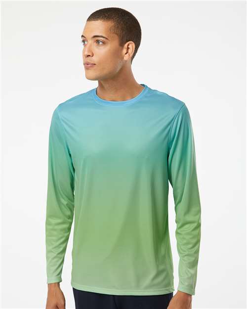 Paragon Unisex Barbados Performance Pin Dot Long Sleeve T-Shirt thumbnail 2