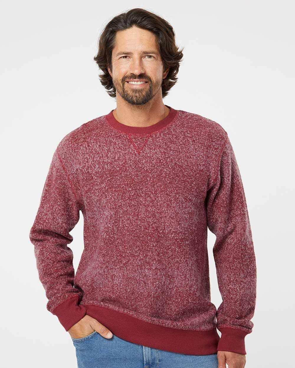 J. America Unisex Aspen Fleece Crewneck Sweatshirt - Image 1