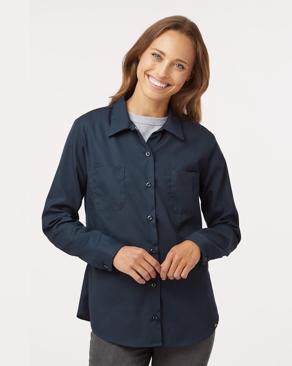 Dickies Women's Long Sleeve Industrial Work Shirt - Image 1