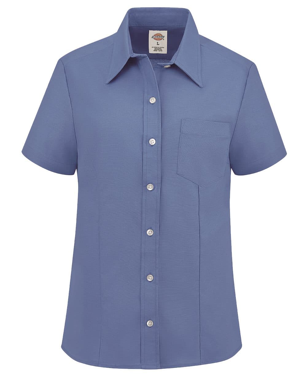 Dickies Women's Short Sleeve Stretch Oxford Shirt - Image 1