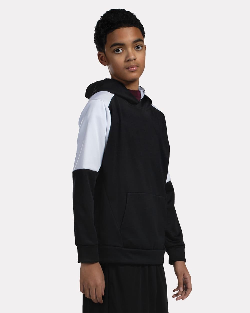 Holloway Youth Blue Chip Hooded Sweatshirt - Image 1