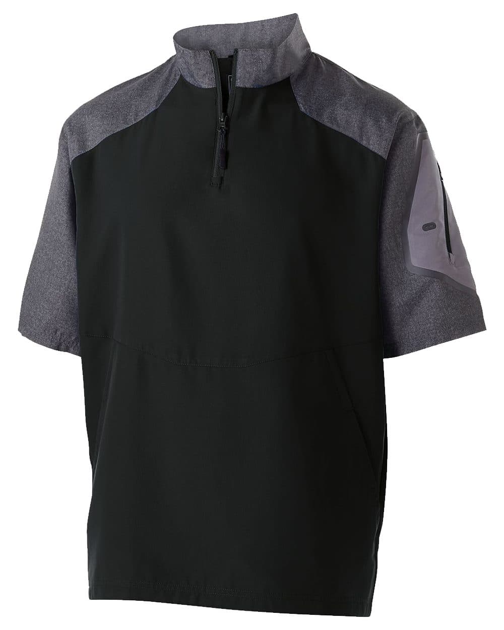 Holloway Unisex Raider Short Sleeve Quarter-Zip Pullover - Image 1