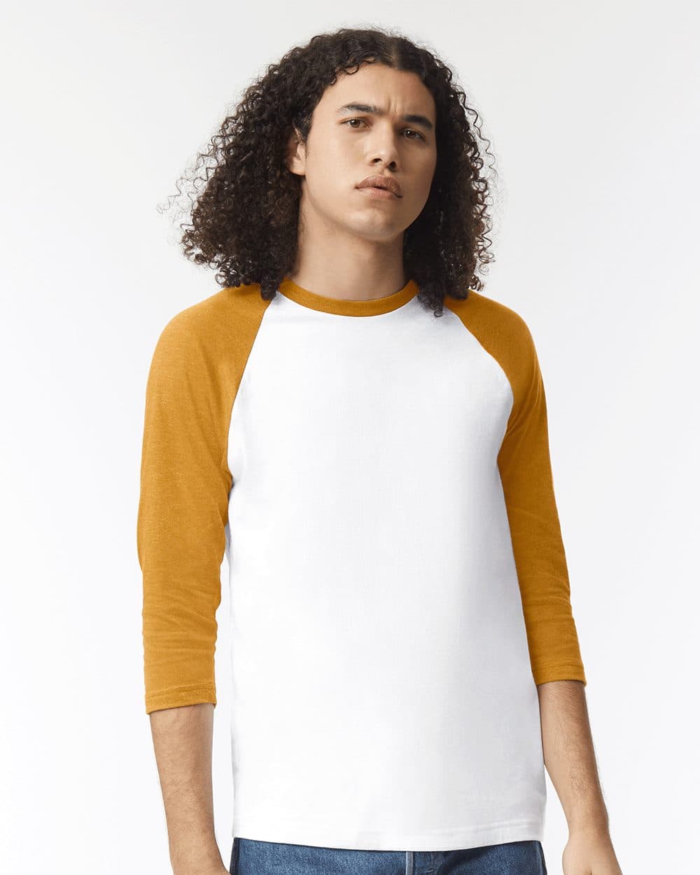 American Apparel Unisex CVC Raglan Tee - Image 1