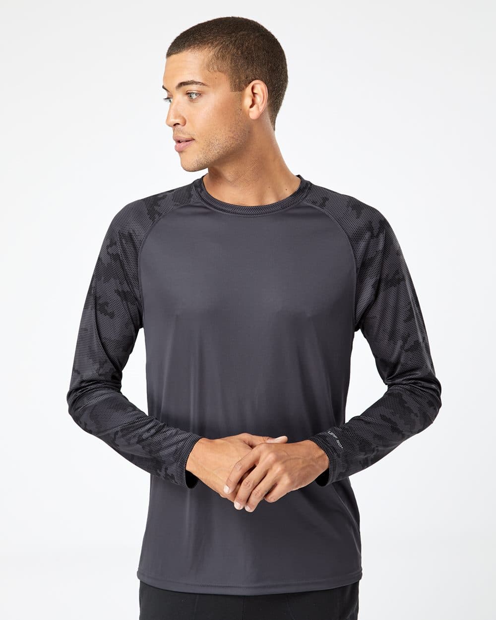 Paragon Unisex Cayman Performance Camo Colorblocked Long Sleeve T-Shirt - Image 1