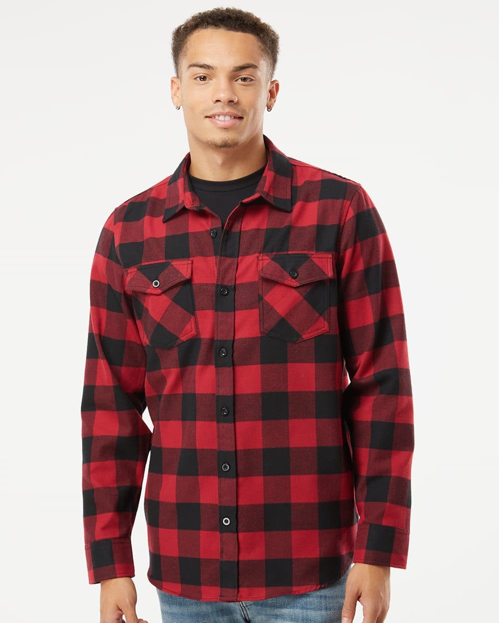 Independent Trading Co. Unisex Flannel Shirt - Image 1
