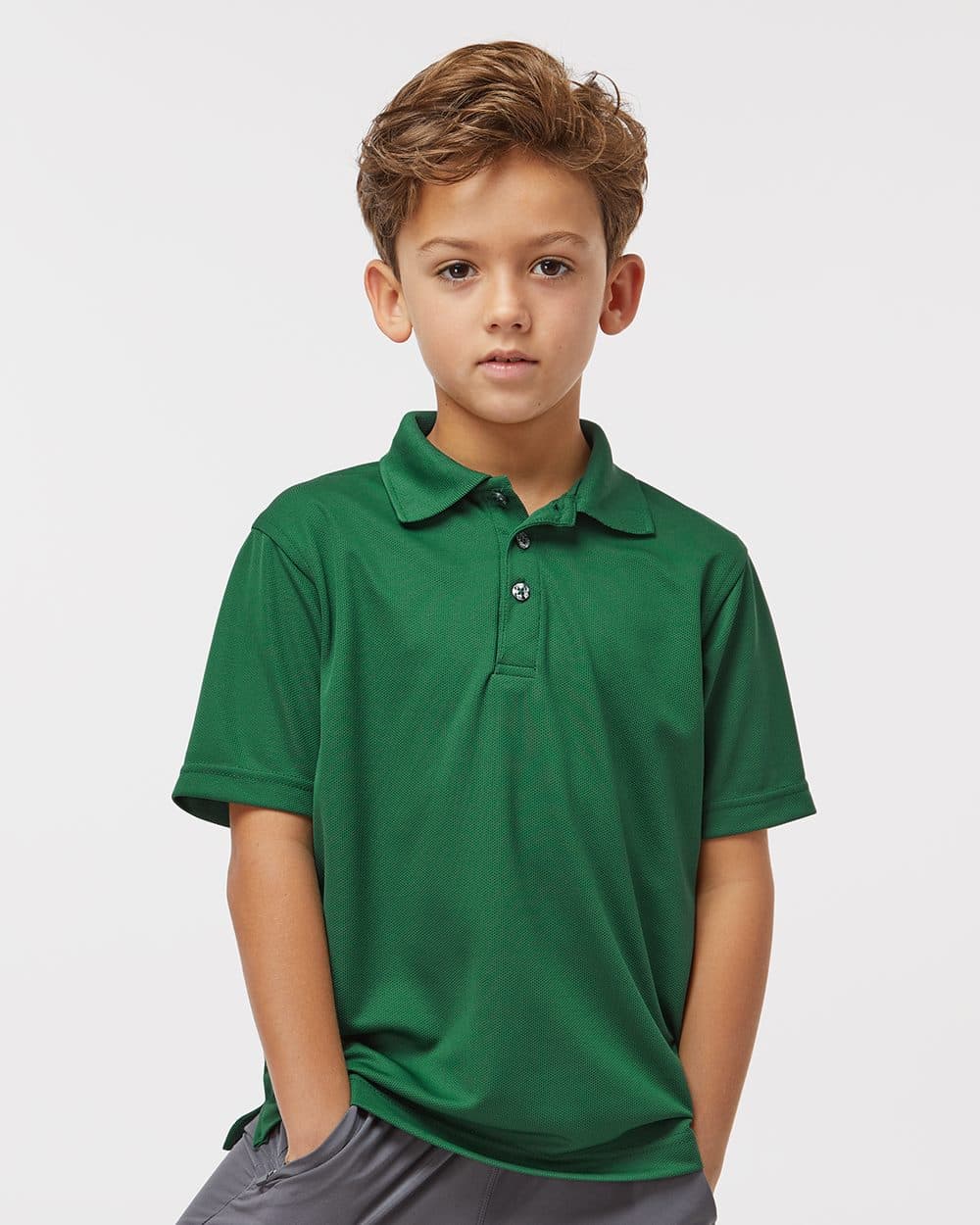 Paragon Youth Saratoga Performance Mini Mesh Polo - Image 1