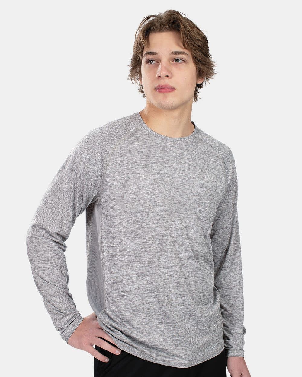 Holloway Youth Electrify CoolCore® Long Sleeve T-Shirt - Image 1