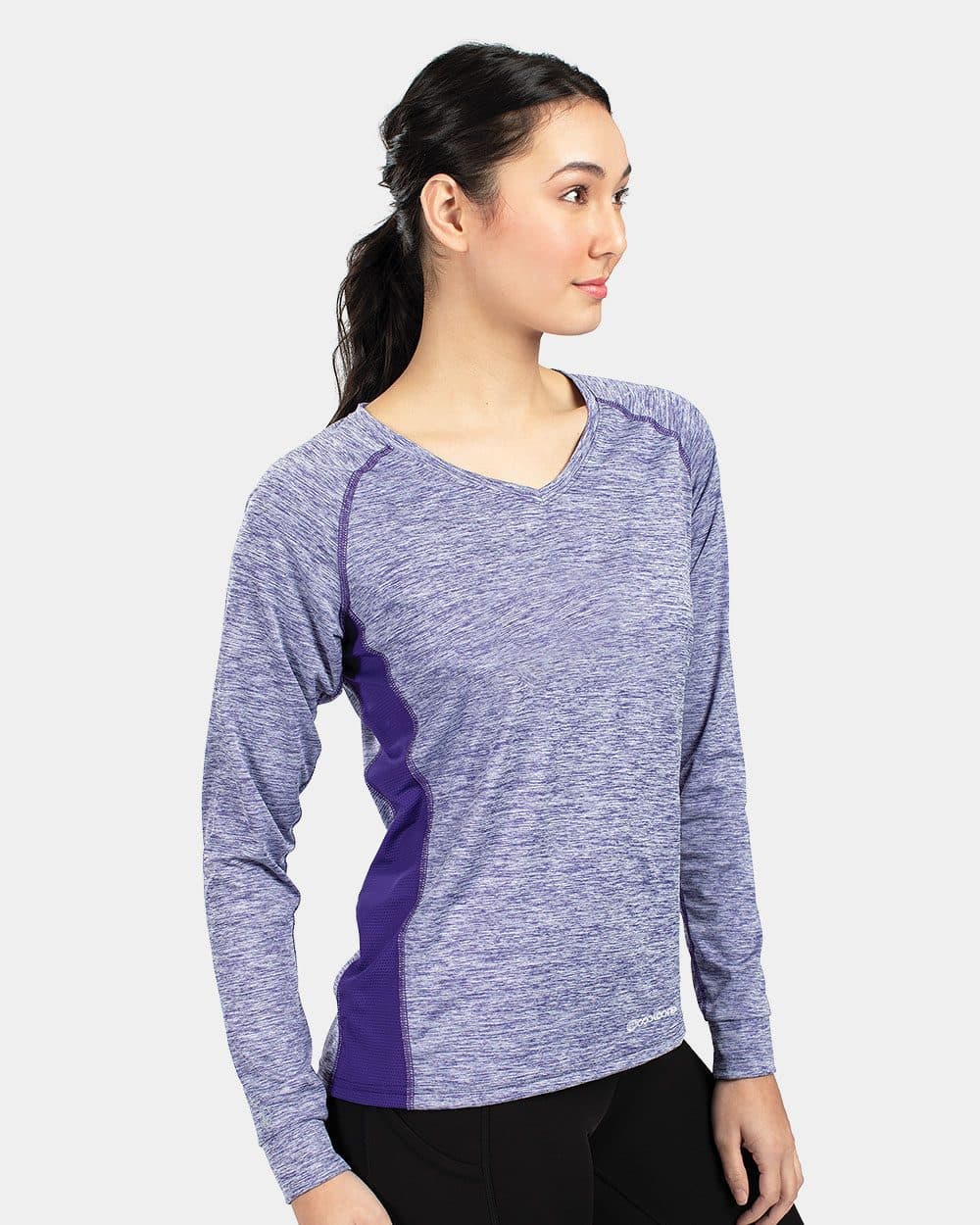 Holloway Women's Electrify CoolCore® Long Sleeve V-Neck T-Shirt - Image 1